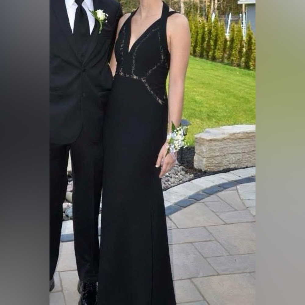 BCBGMaxAria Black Formal Dress